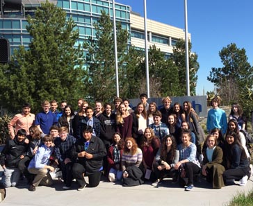 Students visiting Genentech.